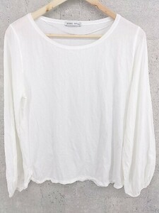 ◇ ZARA ザラ 長袖 Tシャツ カットソー EUR M USA M MEX 28 ホワイト *