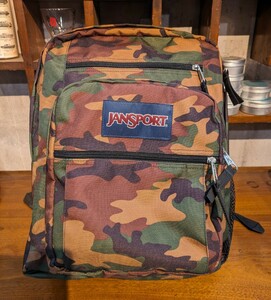 NEW！ ジャンスポ JANSPORT リュック 34L ウッドランド カモ柄 BIG STUDENT 新品 バックパック シンプル スクール USAライン