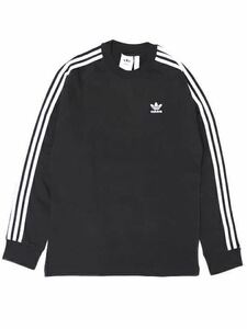 adidas アディダス 3 STRIPES LS Tシャツ BLACK 2XO タグ付き 品番DV1560 定価6,039円(税込) 新品未使用 送料無料