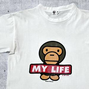 A BATHING APE BABY MILO Tシャツ アベイシングエイプ　　ベビーマイロ ビッグロゴ デカロゴ 裏原 ストリート スケート 半袖 玉10205