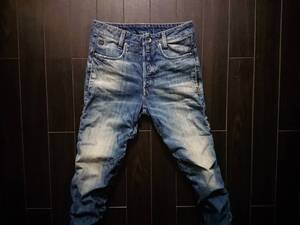 G-STAR RAW♪STAQ 3D TAPERED♪ジースター♪立体裁断♪3D♪リップル加工♪W28 L32♪D02036 8595 2966