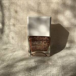 NAILSINC ネイルズインク CAFEEINE HIT カプセルコレクション ライズ＆グラインド 14ｍl ☆人気色☆ ベージュゴールド系ラメ 速乾 おすすめ