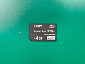 SONY ソニー MEMORY STICK PRO DUO メモリースティックデュオ 4GB 1枚 フォーマット済み 動作確認済みジャンク品