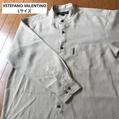 【美品】VSTEFANO VALENTINO長袖シャツ　ベージュ　Lサイズ