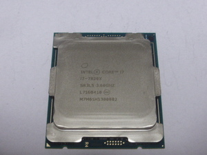 INTEL CPU Core i7 7820X 8コア16スレッド 3.60GHZ SR3L5 LGA2066 CPUのみ 起動確認済みです