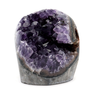 アメジスト クラスター 側面磨き AAA ドゥルーザ 紫水晶 置き物 原石 265g ウルグアイ産 天然石 1点物 2月 誕生石 天然石 amethyst