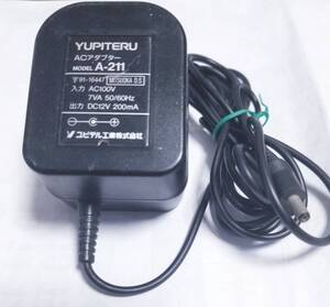 ■即決送料600円■YUPITERUユピテル マルチバンドレシーバー用ACアダプター A-211/A211-A 12V 200mA■