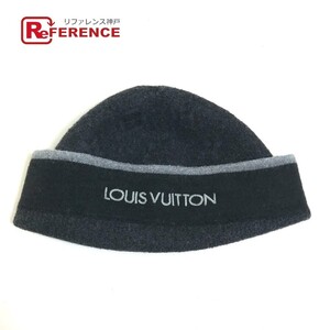 LOUIS VUITTON ルイヴィトン M73469 ボネ マイ・モノグラム・エクリプス 帽子 ニット帽 ウール ブラック ユニセックス【中古】