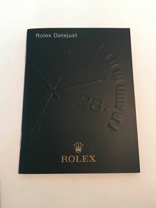 Rolex DATE JUST 取扱説明書 英語2003年製