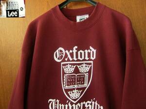 リー Lee USA製 OXFORD UNIBERSITY スウェット トレーナー カレッジ XL