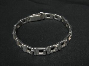 1円 ■美品■ GUCCI グッチ SV925 ブレスレット アクセサリー メンズ レディース シルバー系 AX7442