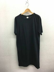 VNZ021●RonHerman California ロングTシャツ シャツワンピース●XS●ブラック ロンハーマン