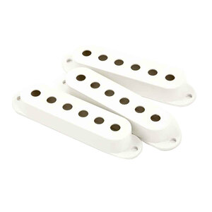 フェンダー Fender Pickup Covers Stratocaster White 3 ピックアップカバー 3個セット