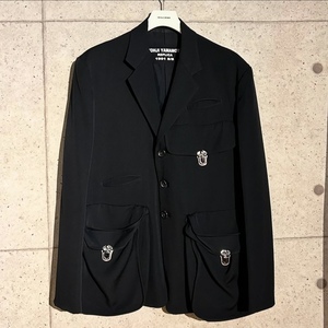 ONtheCORNER ITEM No.1735/YohjiYamamoto POURHOMME ヨウジヤマモトプールオム カバンジャケット REPLICA18ss size:2 がま口 91ss