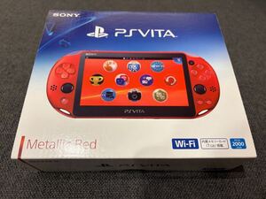 【超激レア 新品未使用品】PlayStation Vita Wi-Fiモデル　Metallic Red PCH-2000 ZA26 検) ゲーム機 プレゼント PSVITA SONY