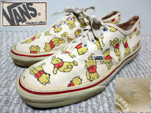 ♪米国製 Made in USA VANS AUTHENTIC Pooh バンズ オーセンティック♪