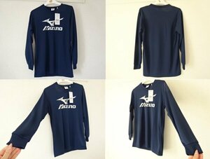 ★☆新品・未使用・タグ付！ 150サイズ mizuno ミズノ 長袖シャツ ネイビー 紺 V2MA709780 子ども服 キッズ 男の子 スポーツ インナー☆★