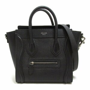 セリーヌ ラゲージナノショッパー 2wayショルダーバッグ ブランドオフ CELINE レザー 2wayショルダーバッグ レザー 中古 レディース