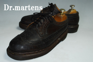 ◆DSC6282◆驚愕の2999円～完全売り切り！ドクターマーチン◆Dr.Martens/ブラウン/25㎝/ロー/ウイングチップ/高級上質レザー仕様モデル！