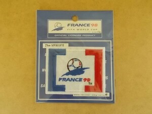 90s 1998年 16回 FIFA サッカー ワールドカップ フランス 刺繍ワッペン/SOCCERフランスW杯ジダンJリーグ フットボール ロナウドC 427