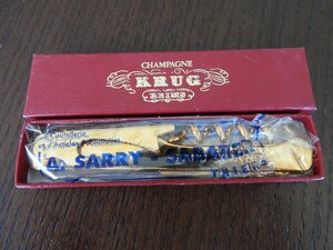 ★☆送料無料/希少 KRUG クリュッグ　× サバティエ SABATIER コラボ　CHAMPAGNE　REIMS　ゴールド　ソムリエナイフ　箱付 ③☆★