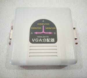 SANWA SUPPLY サンワサプライ コンパクト モニタVGA分配器 （2分配） VGA-201K 本体のみ 動作確認不可