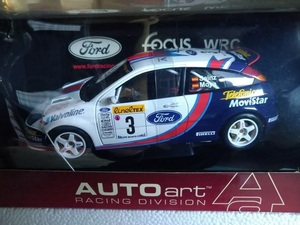 AUTO art 1/18 Ford Focus フォーカス NO3 WRC モンテカルロ C.Sainz 2001