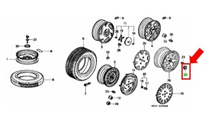 ★新品 未使用　純正部品 ホンダ純正ホイールキャップ NSX-R NA1 インテグラ DC2 シビック EK9 タイプR 4個セット★