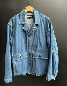 定価28600円 Schott ショット NEP DENIM WORK JACKET ネップデニム ワークジャケット 782-3152010