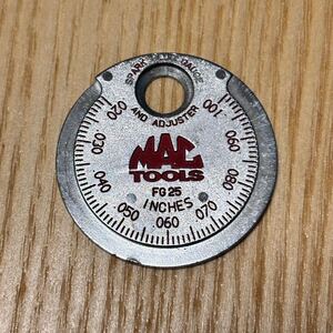 MAC TOOLS マックツール FG25 SPARK PLUG GAUGE AND ADJUSTER 工具 インチ MADE IN U.S.A