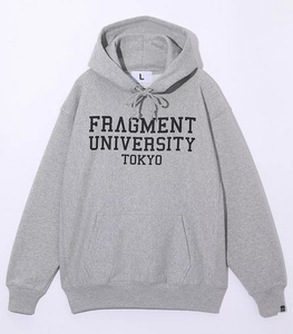 【Lサイズ/新品】 FRAGMENT UNIVERSITY フラグメント ユニバーシティ パーカー 灰 藤原ヒロシ 大学