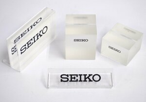 [4点セット] SEIKO 店頭販売用 スタンド ディスプレイ 腕時計 セイコー ウォッチスタンド アクリル 什器 展示 コレクション