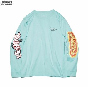 【レターパックプラス対応】 uniform experiment ユニフォームエクスペリメント FRAGMENT DONDI WHITE L/S GRAFFITI WIDE CUT&SEWN Tシャツ