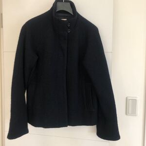  SM2☆ネイビー☆WOOL100%☆サイズM☆used☆ショートブルゾン 最終値下げ