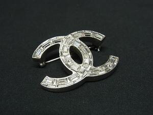 1円 ■美品■ CHANEL シャネル ココマーク 09A ピンブローチ ピンバッジ アクセサリー レディース シルバー系 FG2949