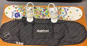 ★スノボー　セット バートンボード140cm ケース ビンディング BURTON　カバーセット　まとめて　初心者★