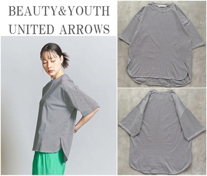 BEAUTY&YOUTH UNITED ARROWS アローズ 24SS コットン天竺ラウンドヘムショートスリーブカットソー 定番人気 コットン100％天竺素材 洗濯可