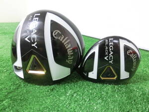 ♪Callaway キャロウェイ LEGACY BLACK 1W/7W ドライバー/フェアウェイウッド 2点セット 9.5/?° /純正 シャフト FLEX-S H1985♪