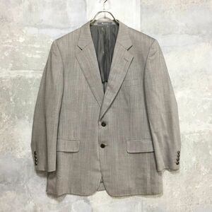 ◆お洒落な逸品◆Aquascutum/アクアスキュータム 長袖 ジャケット スーツ ブレザー　グレー メンズ D8 ｃ5367 テーラードジャケット