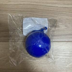 新品未開封 携帯用レインコートボール 使い捨てで厚手の雨合羽ボール　ミニ圧縮レインコートボール キャンプ用品　青