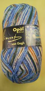 ★ 毛糸 Opal オパール ヴァン・ゴッホ 4ply/4本撚り 5435 星月夜 ドイツ製 ソックヤーン 靴下 ★