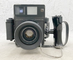 ☆カメラ★MAMIYA マミヤ UNIVERSAL ユニバーサル MAMIYA-SEKOR 1:3.5 f=100mm 一眼レフ グリップ付 フィルムカメラ 