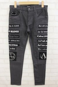 1P7946■アンダーカバー 18SS UCU4507 ストレッチカツラギパッチスリムPT UNDERCOVER パンツ