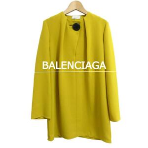 美品 BALENCIAGA バレンシアガ サイズ34 1B 長袖 ロングカットソー チュニック マスタード からし色