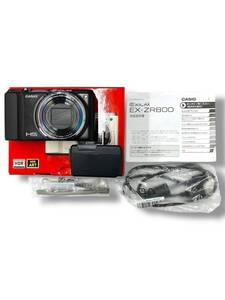 美品 CASIO EXILIM EX-ZR800 カシオ エクシリム Digital Camera デジカメ デジタルカメラ 4.5-81.0mm / 1:3.3-5.9 純正バッテリー 訳アリ