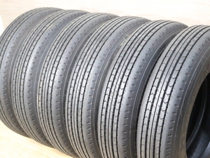 送料無料22年製新車外しイボ付きバリ溝☆225/80R17.5 123/122L DUNLOP ダンロップ SP110 6本 UDトラック いすゞ トラック バス用