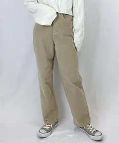 コーデュロイストレートパンツ