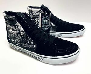 デッド!! レア!! 新品 VANS × BRAHMAN SK8-HI バンズ ブラフマン スケートハイ 黒 × 白 us 9 / 27 ㎝