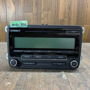 AV6-560 激安 カーステレオ VW フォルクスワーゲン VWZ1Z2L0185171 5M0 035 183 7 647 208 360 CD RADIO オーディオ 通電未確認 ジャンク