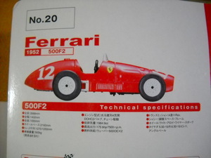 希少非売品！京商ダイドー1/64フェラーリ500F2　(1952)超破格価　FerrariCollection　商品説明全文必読　お取り置きも歓迎　異次元航法堂